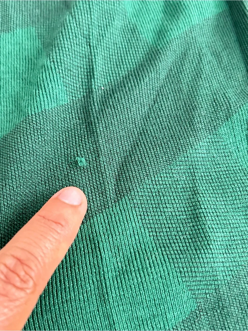 Burberry Green Ombre Plaid Scarf New with imperfections